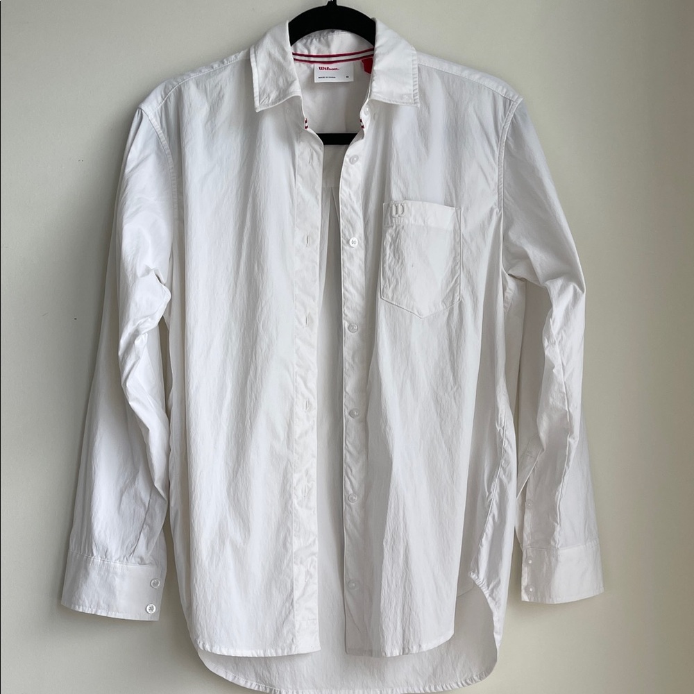 Wilson Crisp White Casual Button Down Shirt